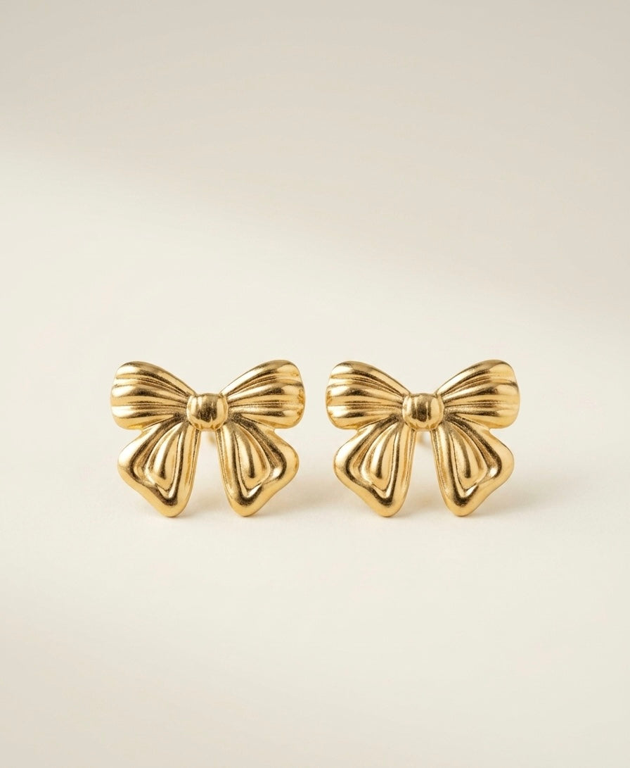 Ribbon Bow Studs