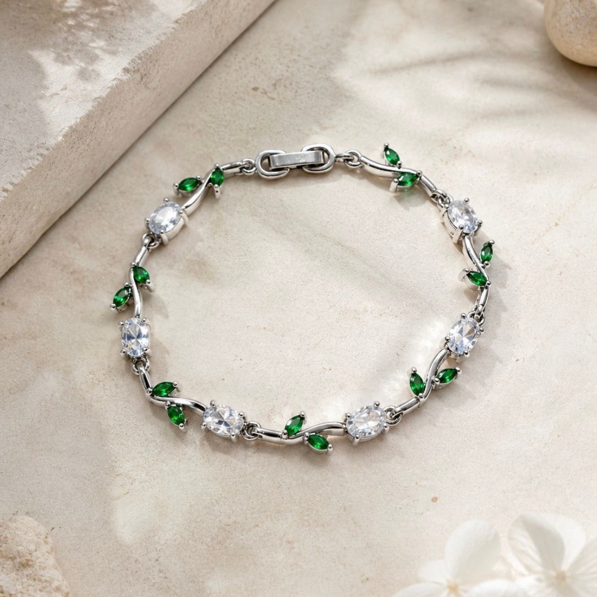 Emerald Garden Bloom Bracelet