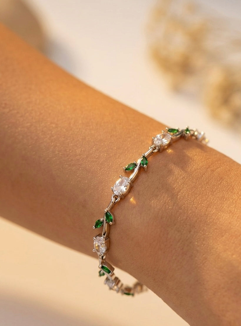 Emerald Garden Bloom Bracelet