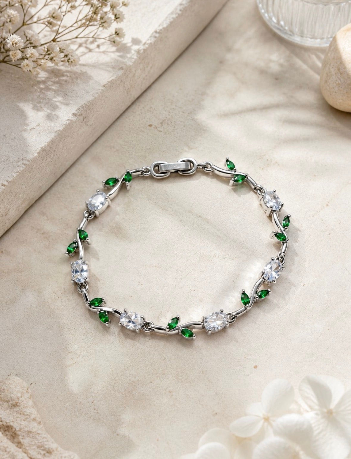 Emerald Garden Bloom Bracelet