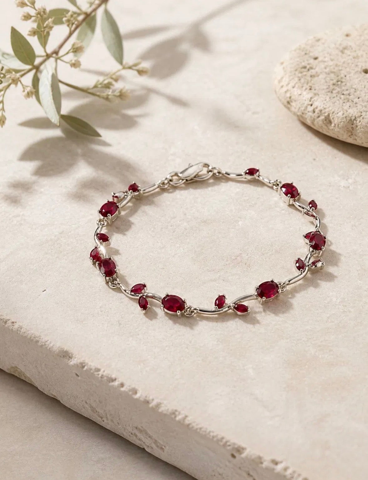 Crimson Passion Vine Bracelet